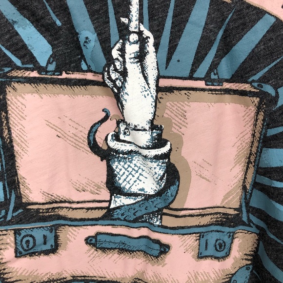 Fantastic Beasts Long Sleeved Shark Bite Tunic Top Blouse SZ L - Picture 7 of 9